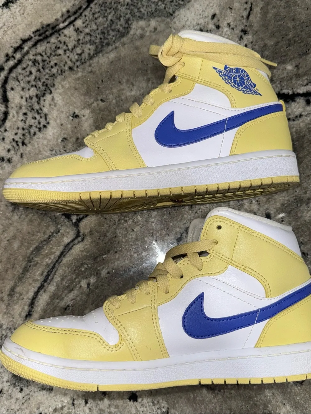 Jordan Kids' High-Top Sneakers - Yellow & White